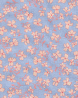 T-Shirt Côtelé À Imprimé Floral OshKosh - Bleu