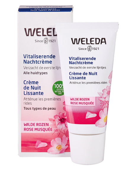 Weleda Crème de Nuit Lissante à la Rose Musquée - 30ml