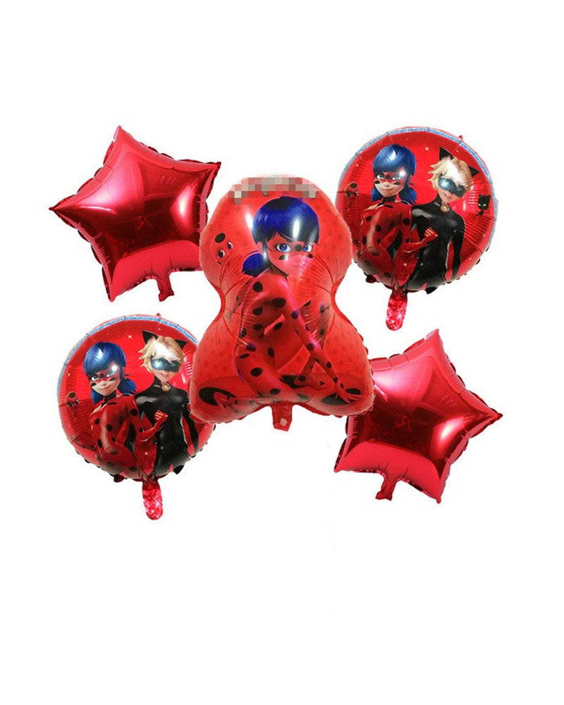 Pack Miraculous 5 Pieces Decoration For Birthday