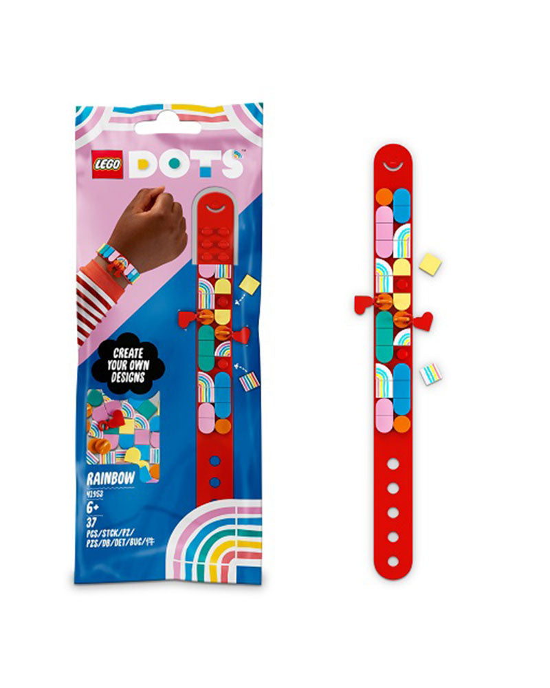 Lego Dots - Le Bracelet et Breloques - Arc-En-Ciel- 37 pièces 6A+