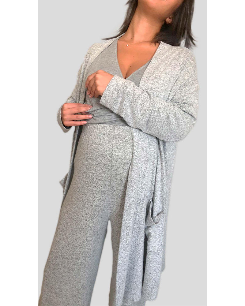 Cocoona Mamy Pajamas - Grey