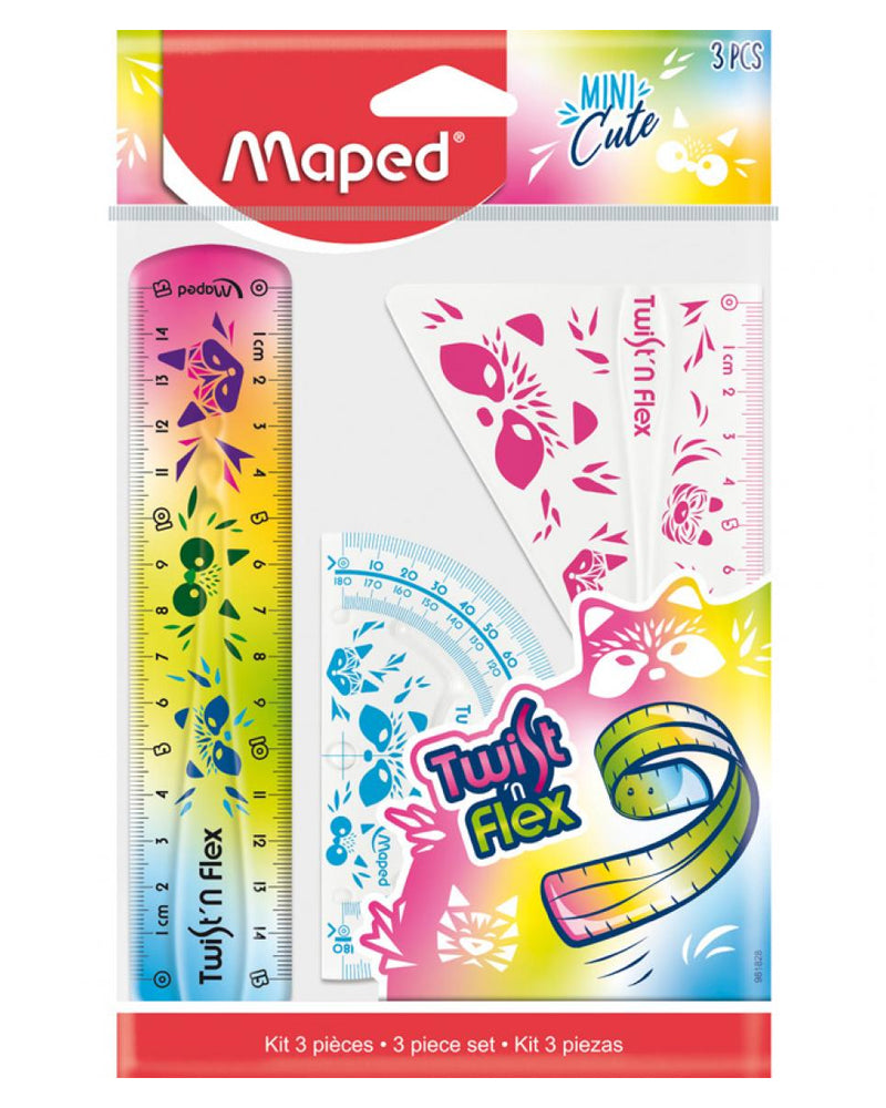 Maped 15cm mini cute Twist & flex 3pcs Tracing Kit