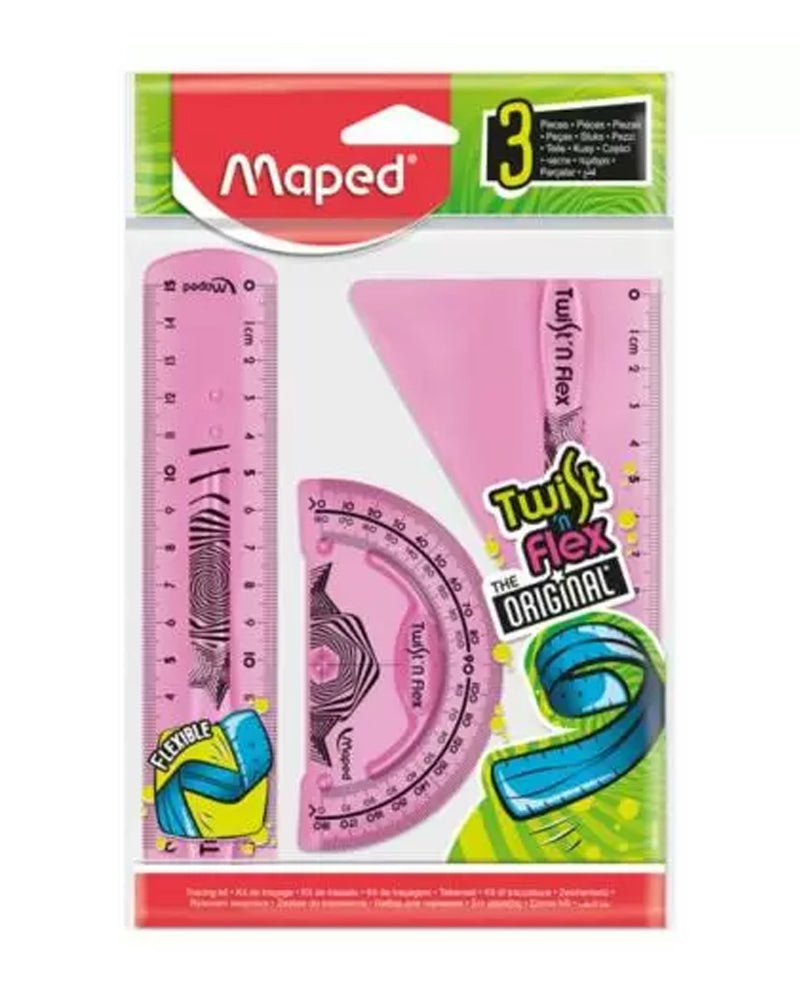 Maped Twist'n Flex mini 3 Pcs Tracing Kit - Pink