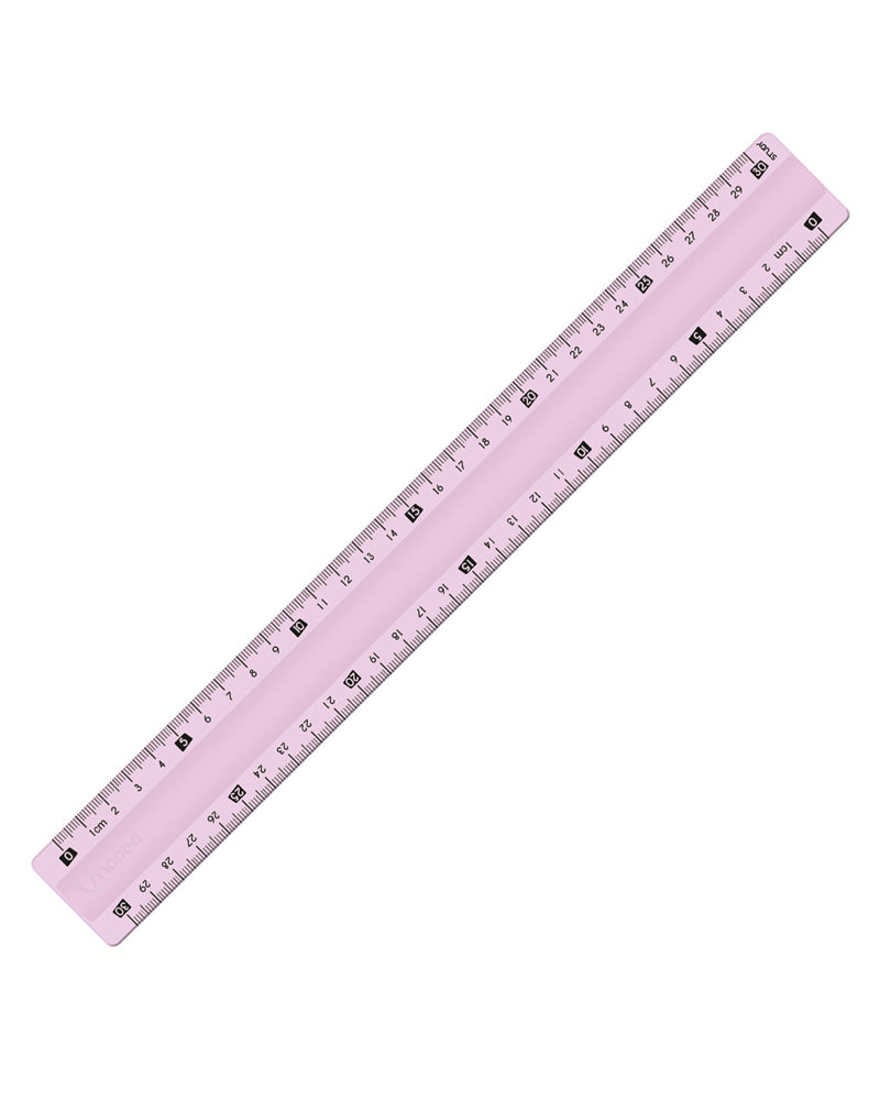 Maped Study Unbreakable Flat Ruler 30cm - Pink