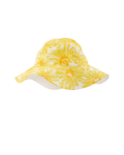 Chapeau de protection solaire Carter's - Blanc Fleur Jaune
