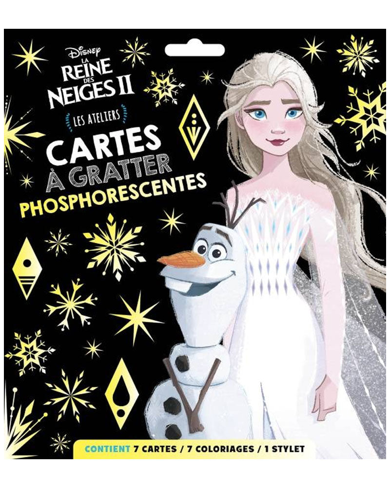 ملكة الثلج من ديزني بطاقات خدش مضيئة