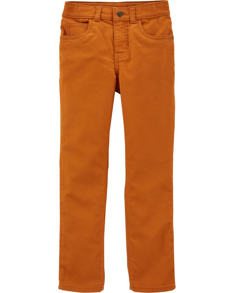 Pantalon Extensible à 5 Poches Tabac Carter&