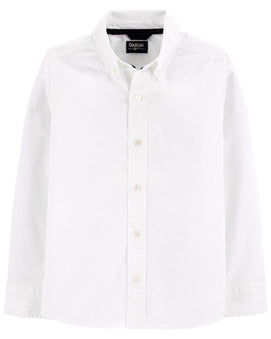 OshKosh Chemise d'uniforme à manches longues Blanche