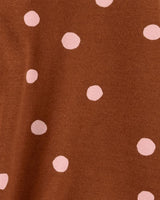 Carter's Polka Dot Jersey T-Shirt - Brown