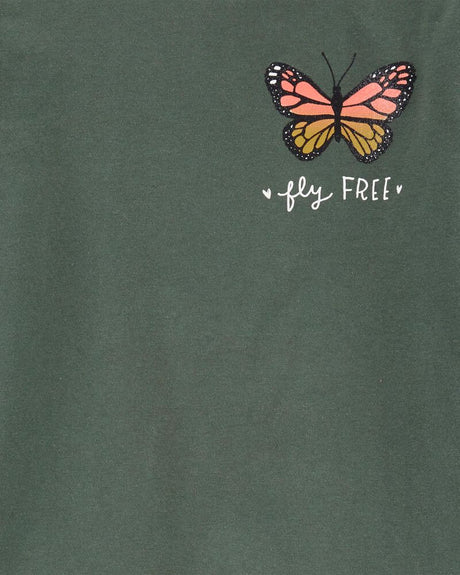 Carter's Butterfly Jersey T-Shirt - Green