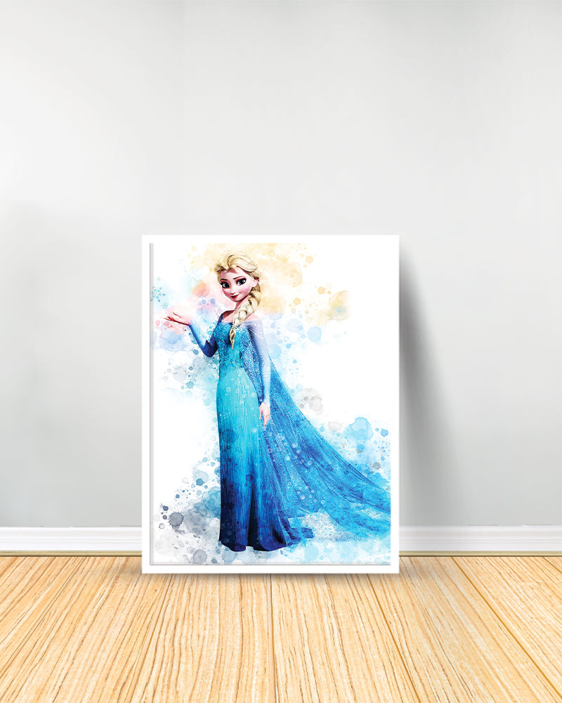 Un Tableau décoratif - Elsa Disney Princesse - Blanc