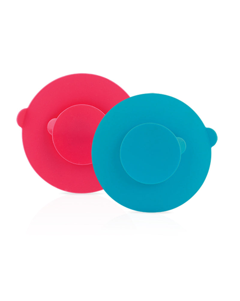 Lot de 2 Ventouse Nûby Amovible pour Assiette/Bol - Rose