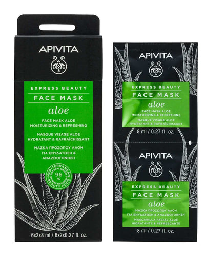 Apivita express beauty masque visage raisin 6x2x8ml - Aloe