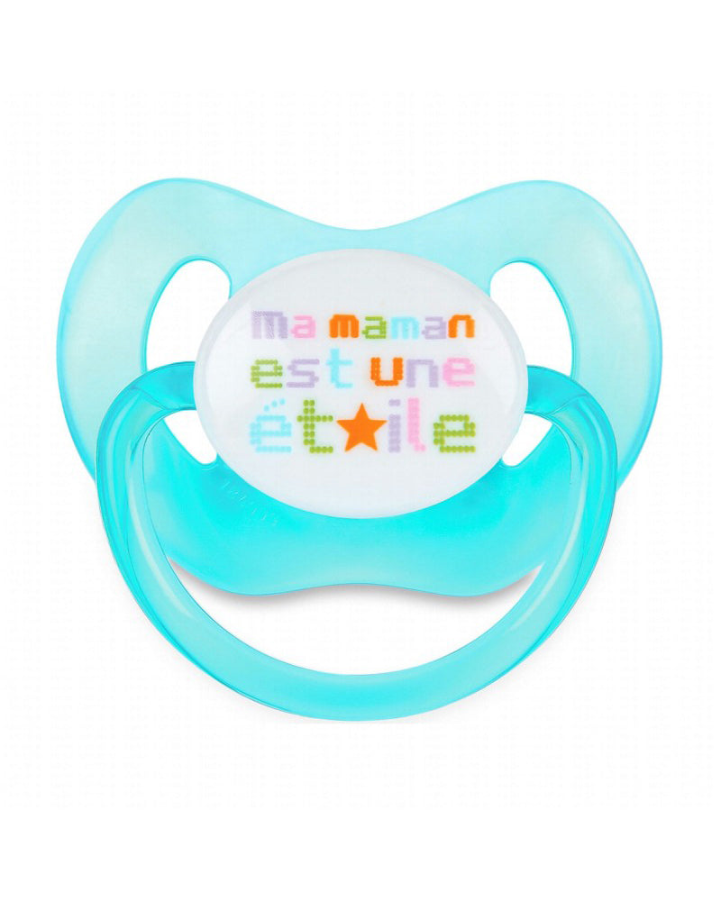 Set of 2 Dodie 'Girl' Silicone Pacifiers - 18m+