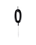 Bougie sous forme de chiffres 0 - Noir