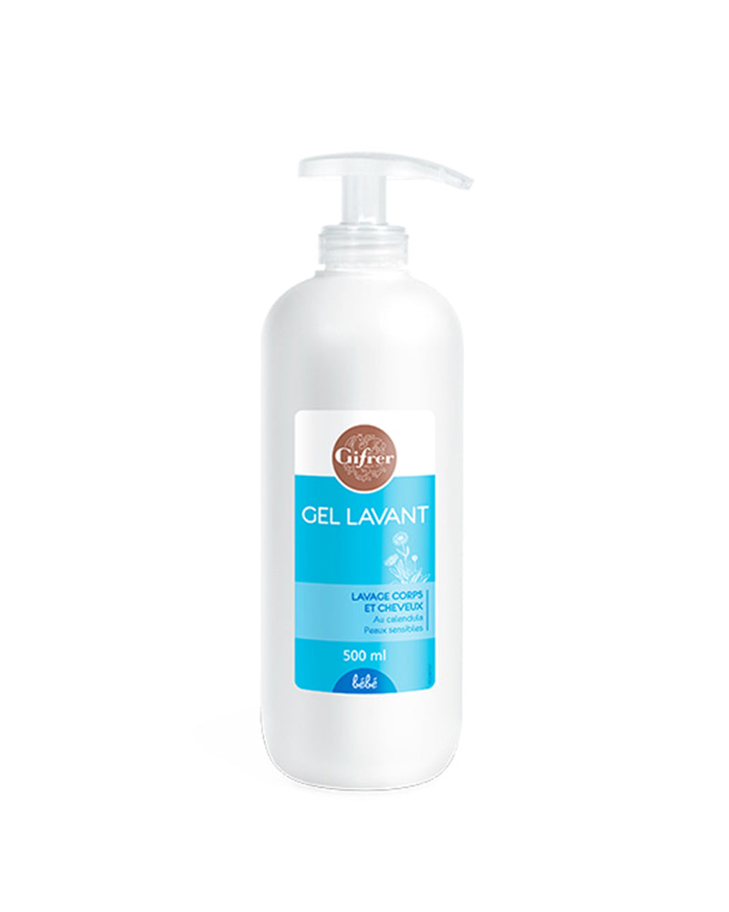 Gel lavant bébé 2 en 1 corps et cheveux 500ml - Gifrer