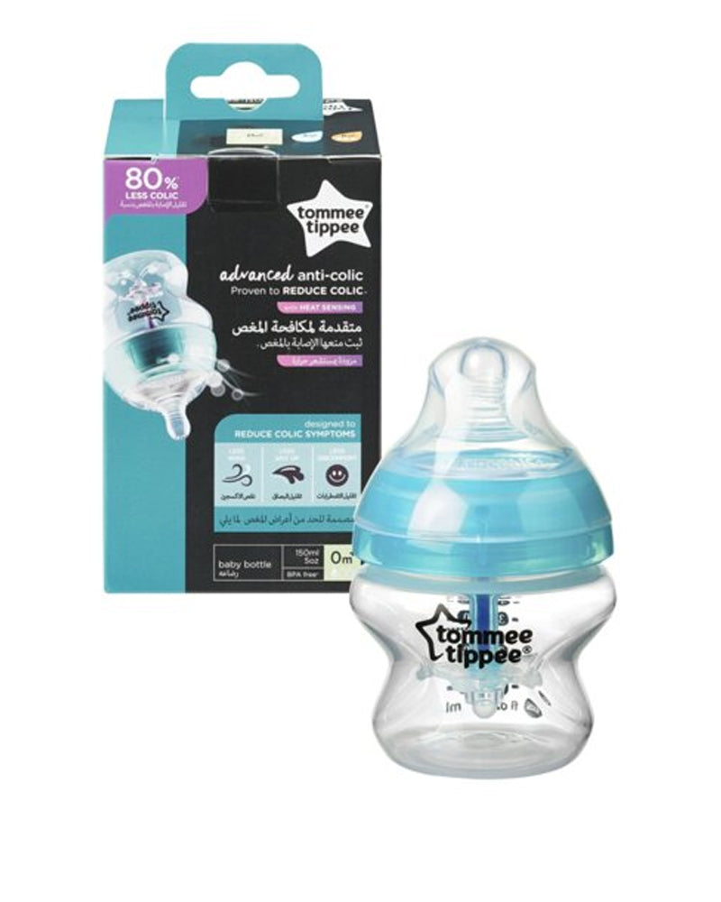 Tommee Tippee Advanced Anti-Colic Bottle 0m+ Turquoise - 150ml