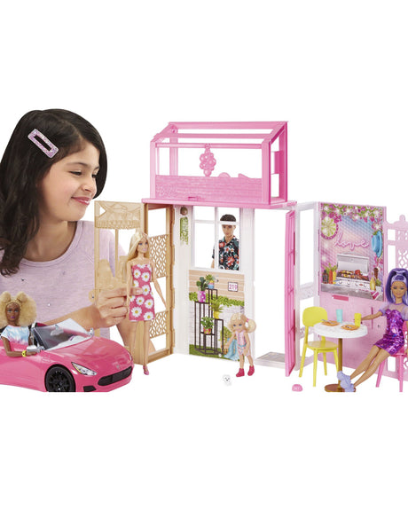Barbie - Barbie Accs Maison De Barbie Transportable 3A+