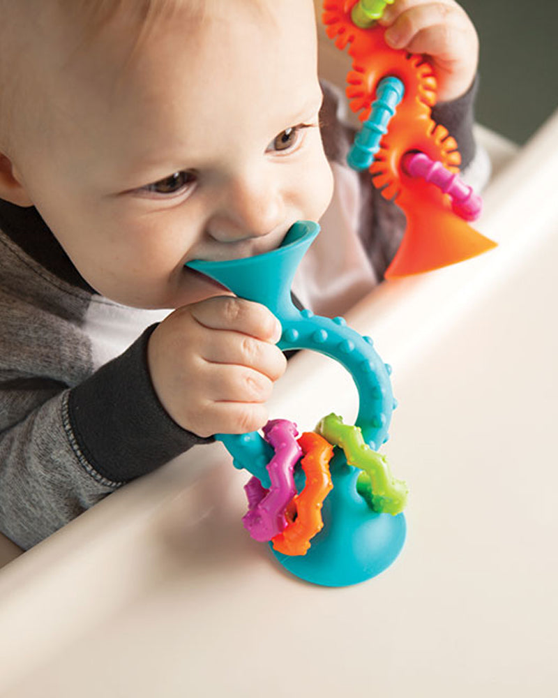 Fat Brain PipSquigz Loops - Anneaux de dentition et ventouses