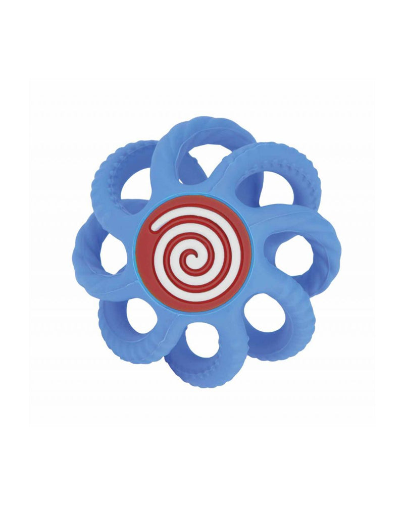 Nuby Balle Silicone Piliable 3m+ - Bleu