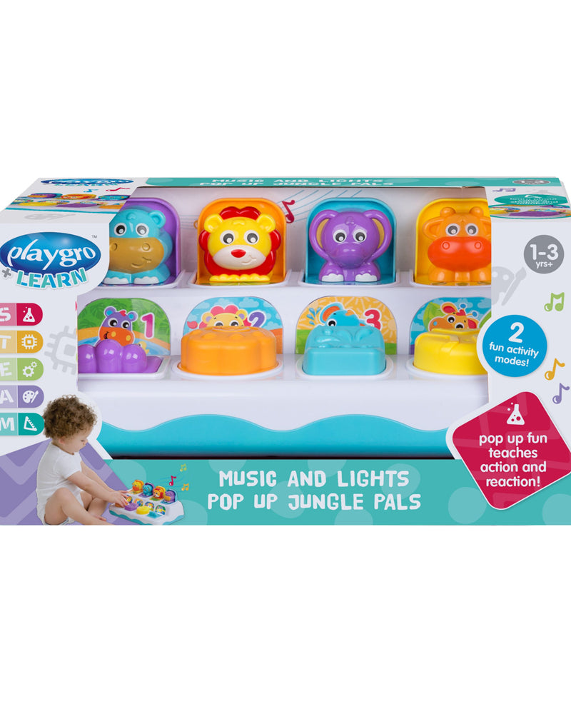 Playgro Music And Lights Pop Up Jungle Pals 1-3A