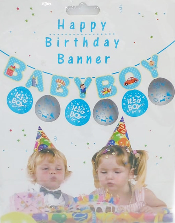 Happy Birthday It's a Boy Banner