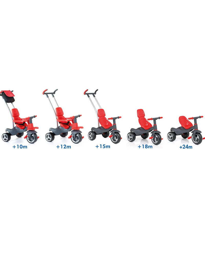 Molto Tricycle Soft Control - Rouge