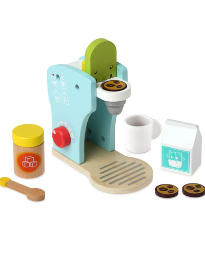 Kiokids Jouet Cafetière En Bois 36M+
