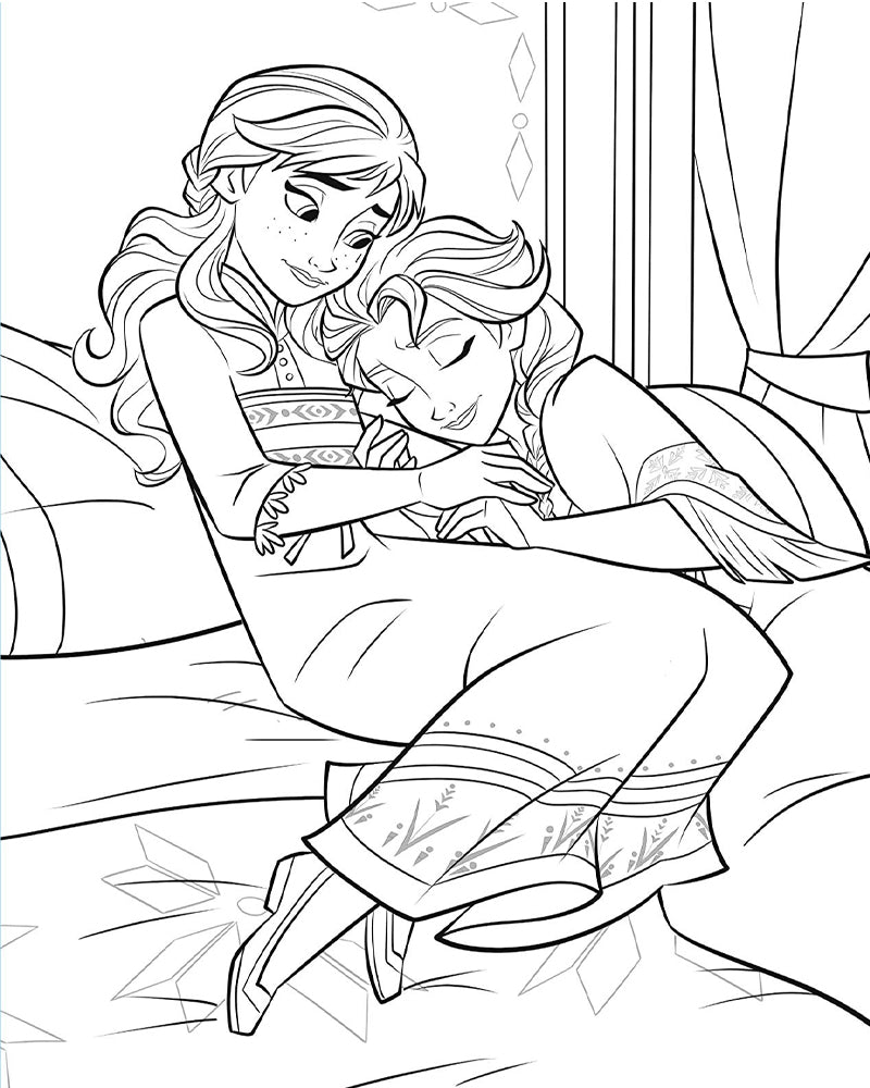 Mes Coloriages de Rêve - Elsa et Anna