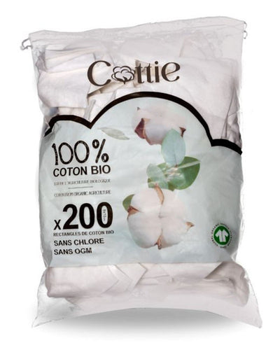Coton Pads Bio Cottie - 200 Unités