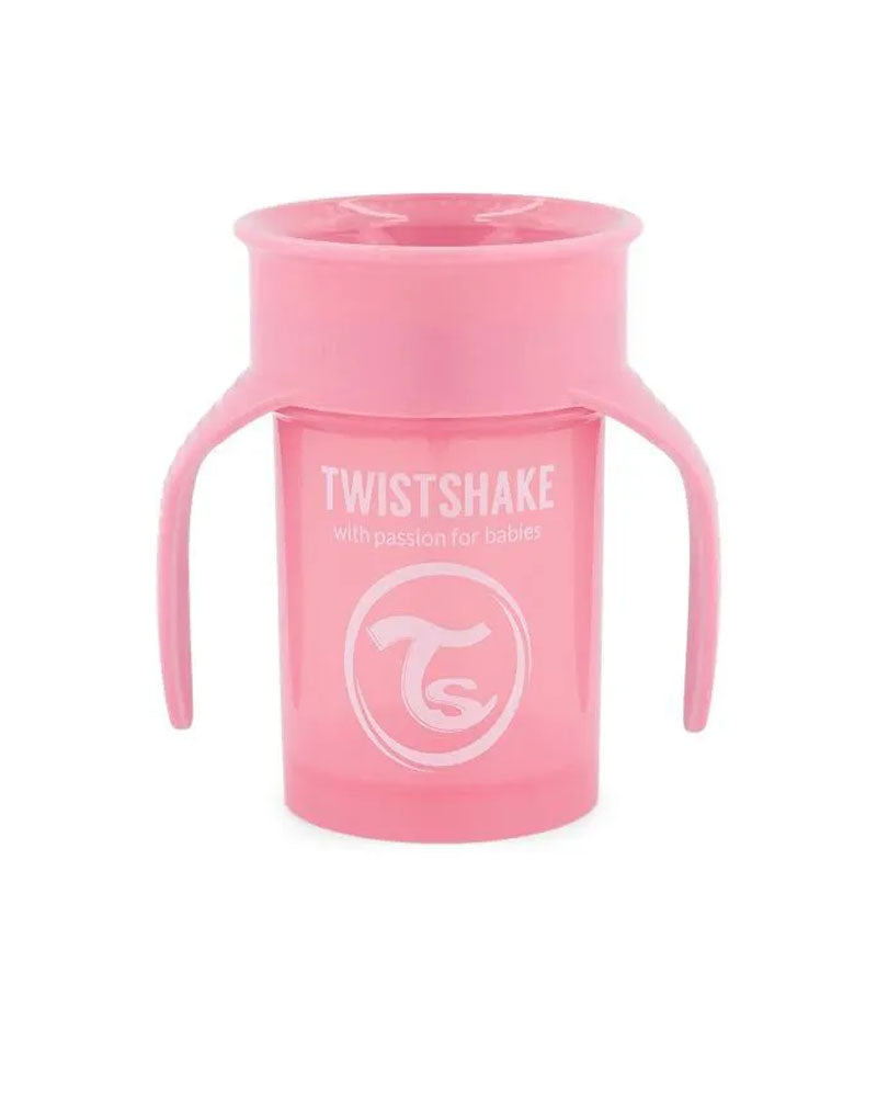 Twistshake Tasse 360 Degrés 230ml Rose Pastel +6 Mois 1 Pièce