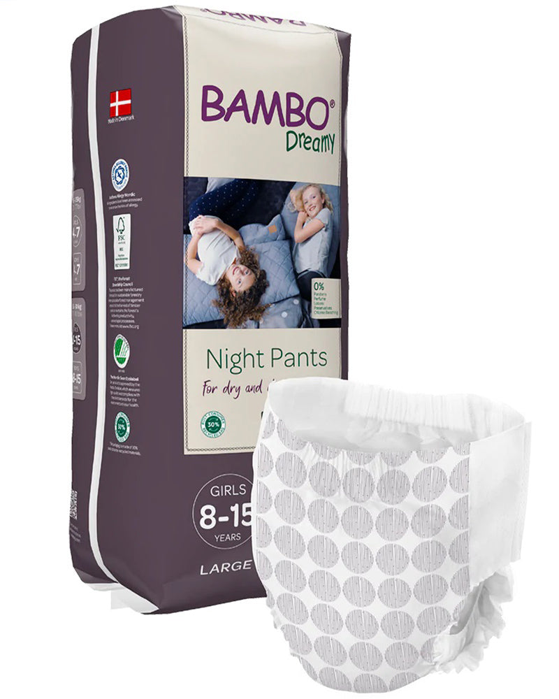 Bambo Nature Dreamy Girl Night Pants Diapers (35-50kg) 10 units