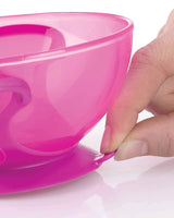 Nûby Bowl Suction Cup Spoon and Lid 6m+ 400ml - Pink