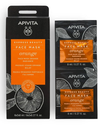 Apivita express beauty masque visage raisin 2x8ml - Orange