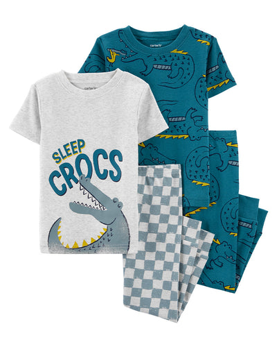 Pyjama 4 pièces en Coton Carter's - Crocodile
