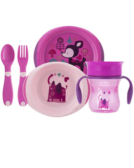 Chicco Baby Meal Set Pink 12M+