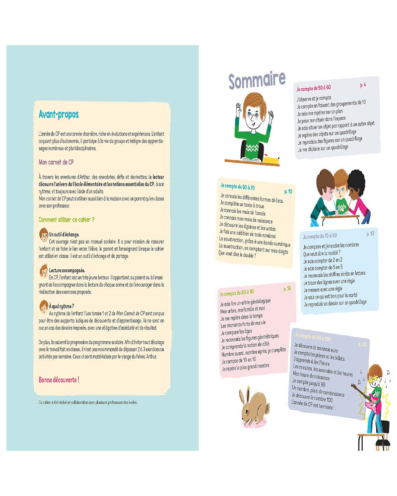 Mon Carnet de CP: Jour 50 à 100