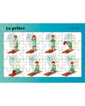 Planches puzzle des piliers de l’Islam - La prière Garçon - 3A+