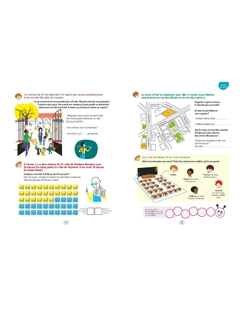 Mon Carnet de CP: Jour 50 à 100