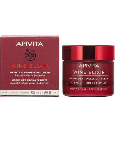 Apivita Wine Elixir Crème Anti-Rides & Fermeté Texture Légère - 50ml
