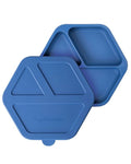 Plato dividido Tiny Twinkle con tapa de silicona - Azul