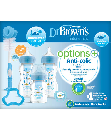 Dr. Brown's Wide Neck Anti-Colic Gift Pack - Blue