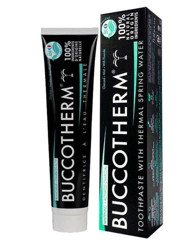 Buccotherm Dentifrice Blancheur Au Charbon Noir BIO - 75ml