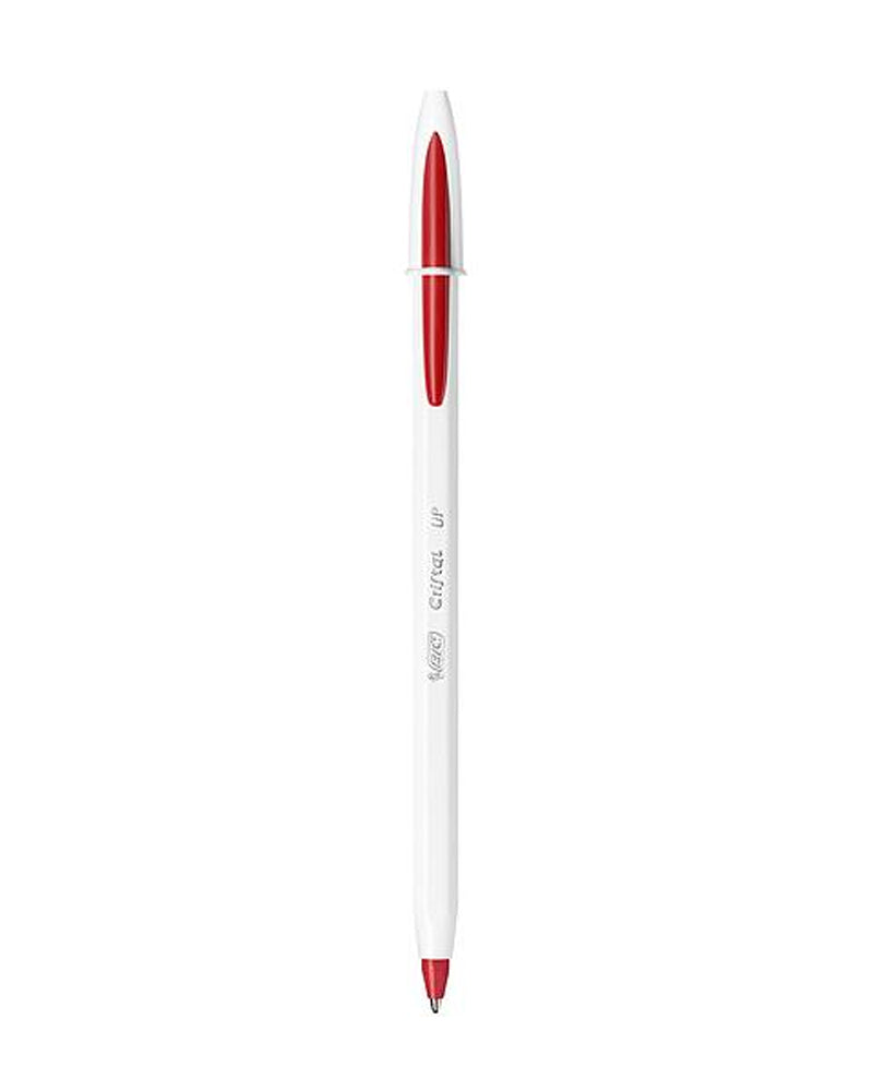 قلم حبر جاف بيك كريستال أب - أحمر
