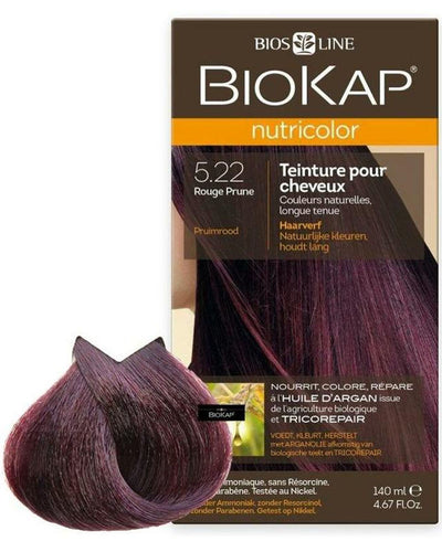 Biokap Teinture naturelle pour cheveux 140ml 5.22 - Rouge Prune