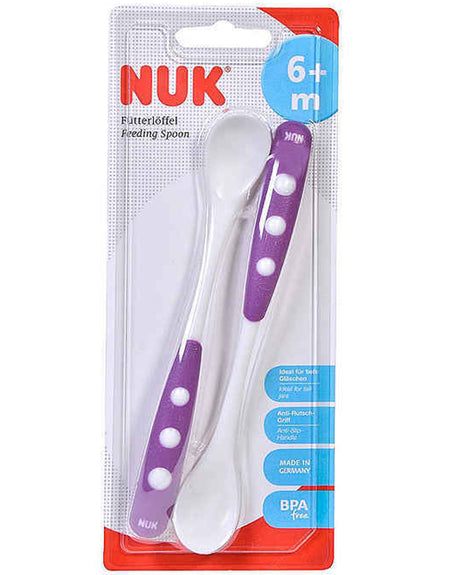 NUK 2-Pack Long Spoons - Purple