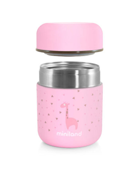 Miniland 600ml Solid Food Thermos - Pink