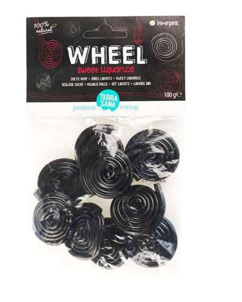 Terrasana Sugar Licorice Wheels 100g