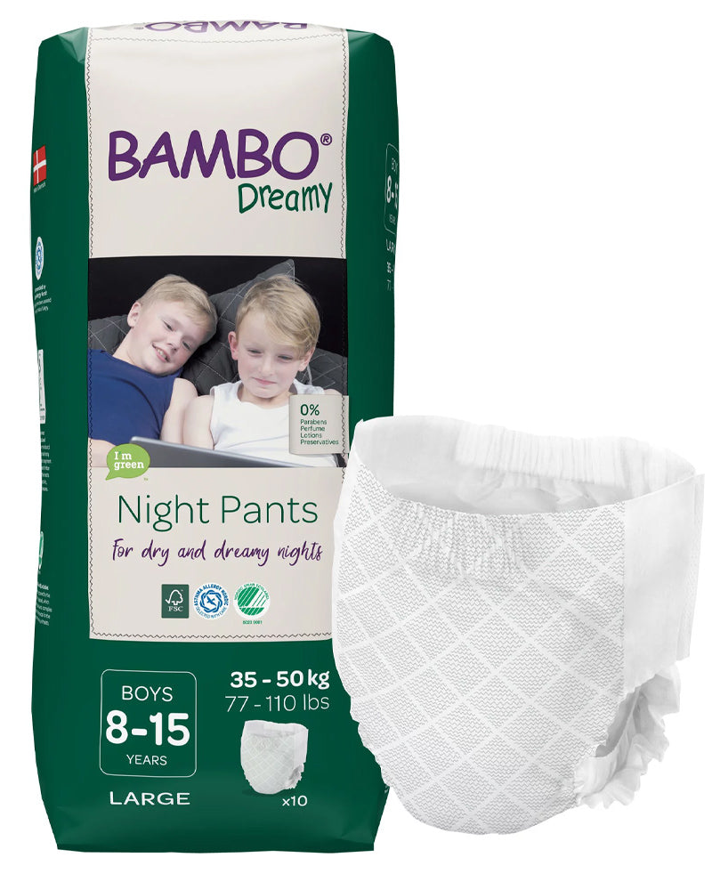 Bambo Nature Dreamy Boy Night Pants Diapers (35-50kg) 10 units