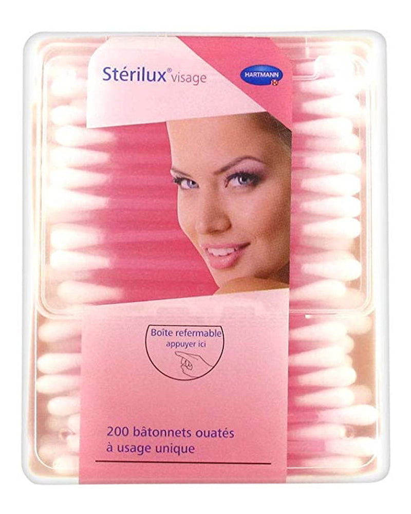 Stérilux Face 200 Simple Cotton Swabs